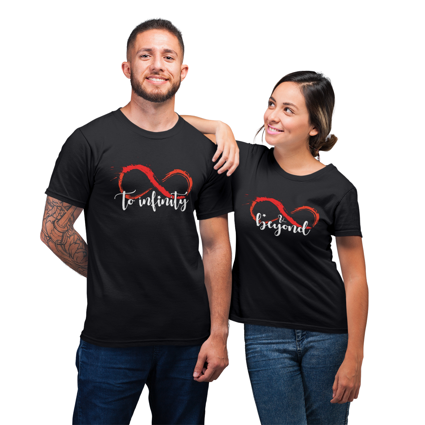 Matching For Couple To Infinity And Beyond Gift For His And Her T-Shirt