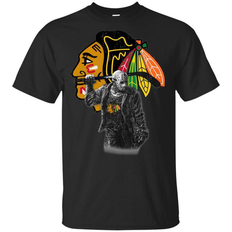 Jason Voorhees Chicago Blackhawks Hockey T-shirt Fan Men Women