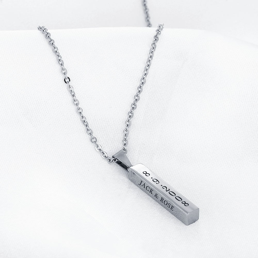 Personalized Engraved Name Date Mothers Day Necklace Mom Jewelry Gift For Mom Grandma Wife Ht
