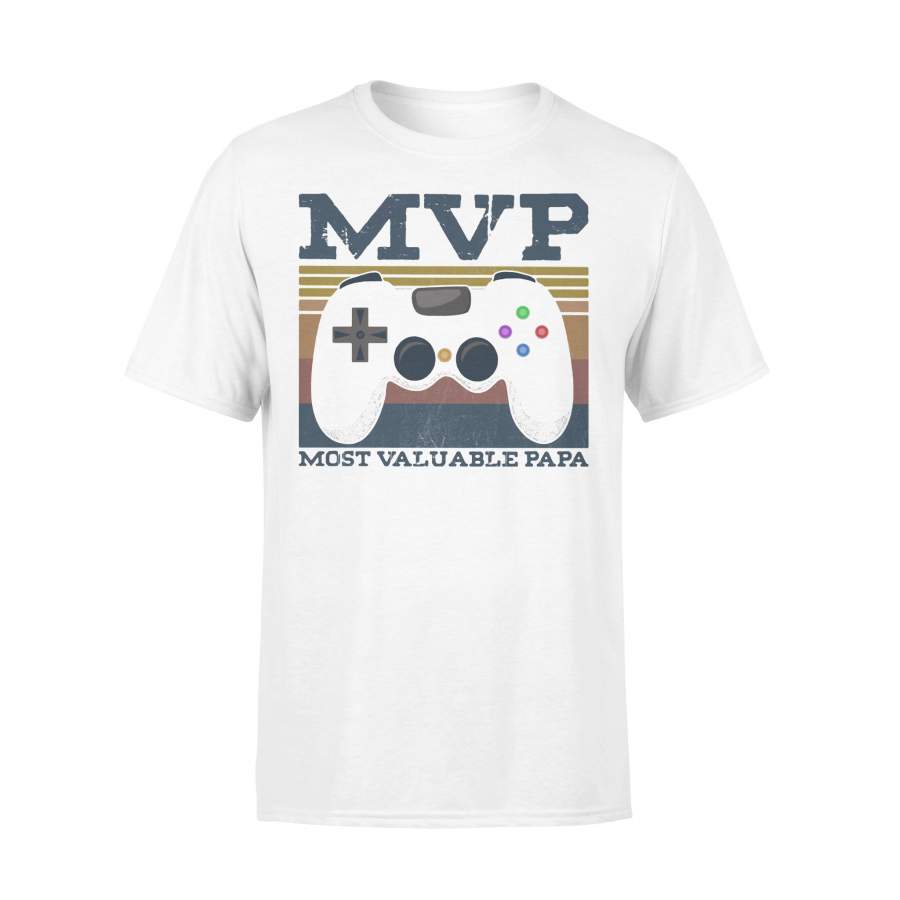 Mvp Most Valuable Papa Gamer Vintage T-shirt