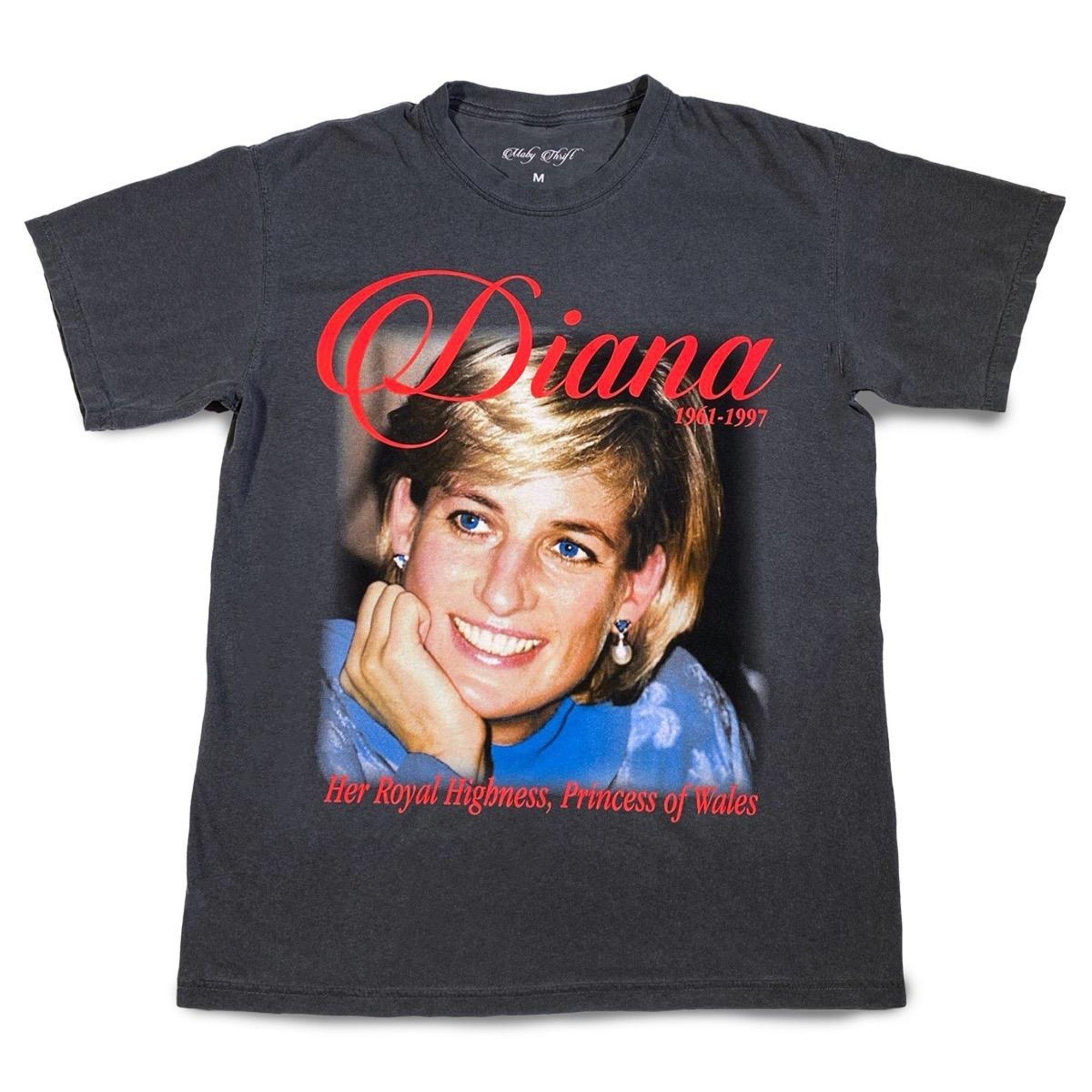 Princess Diana Moby Thrift Tee mom teeshirt Comfort Cotton