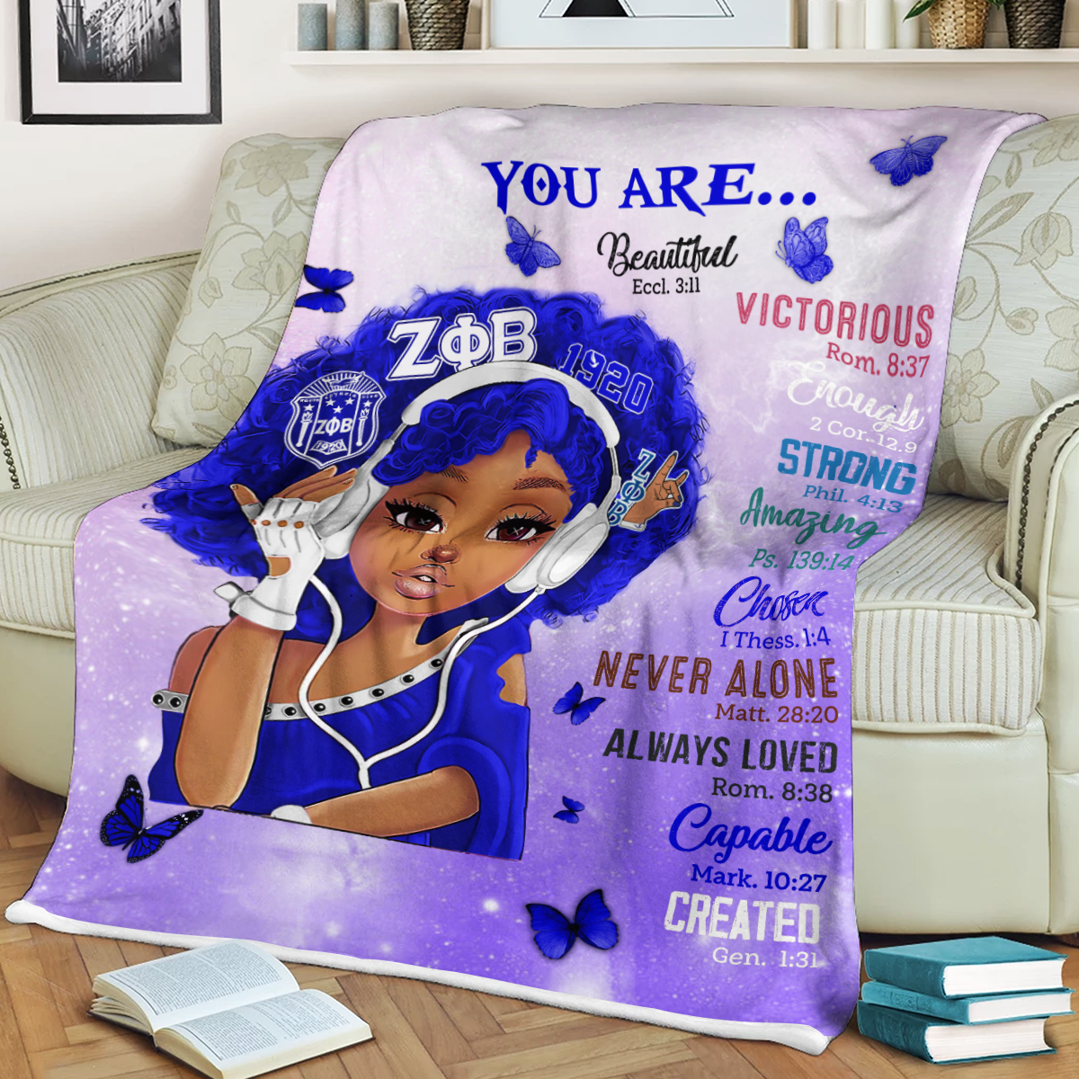 Zeta Phi Beta 1920 Blanket