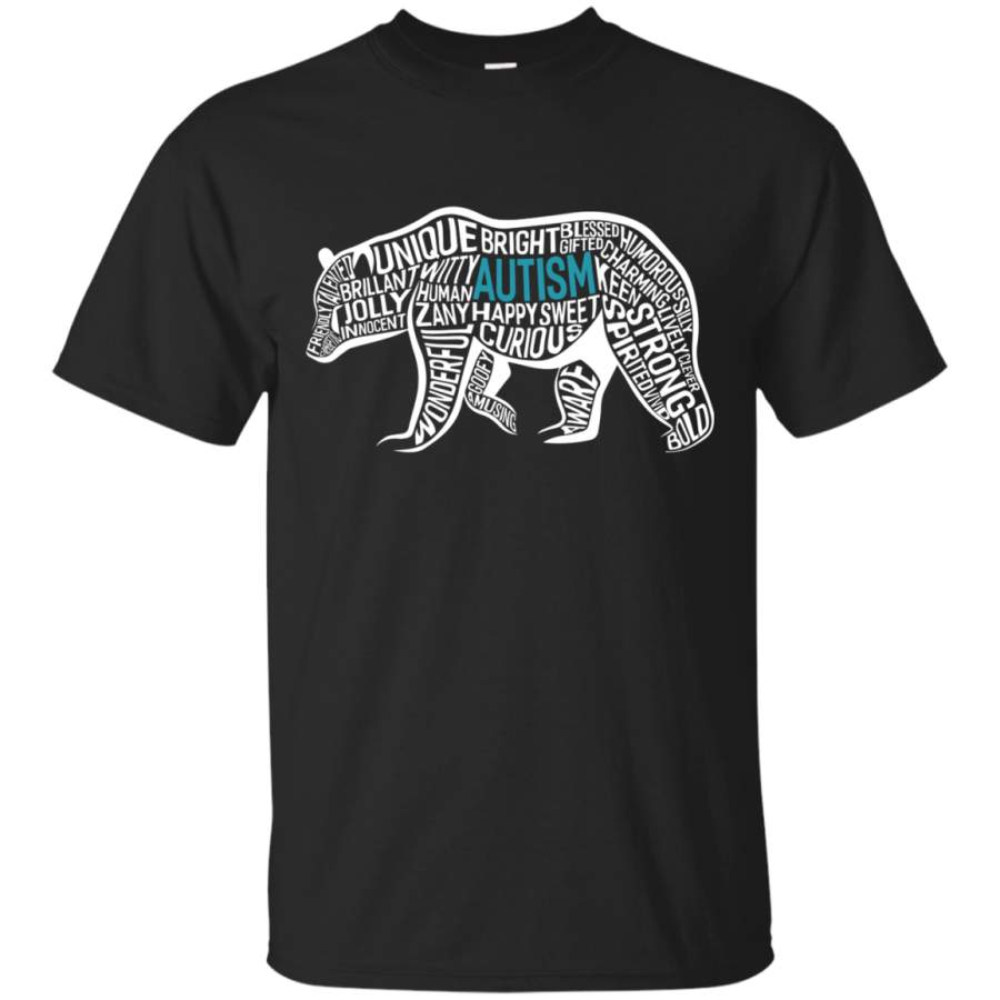 AGR Autism Bear Make Up Shirt. Autism Awareness Shirt