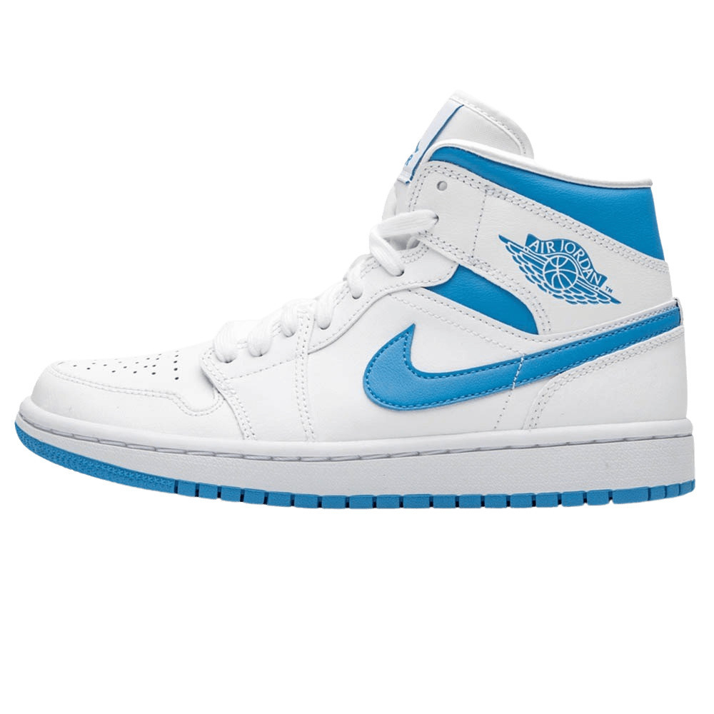 JD 1 Wmns Mid UNC White Carolina Blue 601119