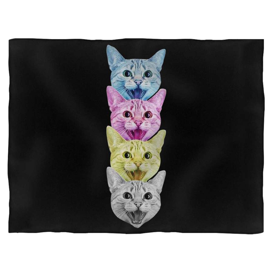 Cmyk Cat 1 Blanket