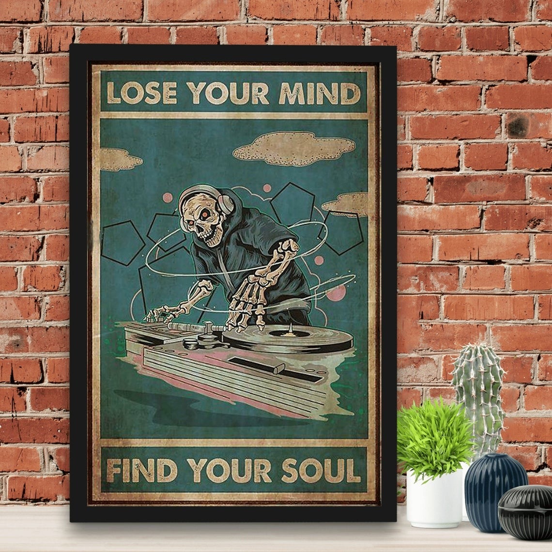 Dj Lose Your Mind Find Your Soul Poster Canvas And Poster, Canvas Wall Art, My Poster Wall, Happy Halloween, Halloween Decoration