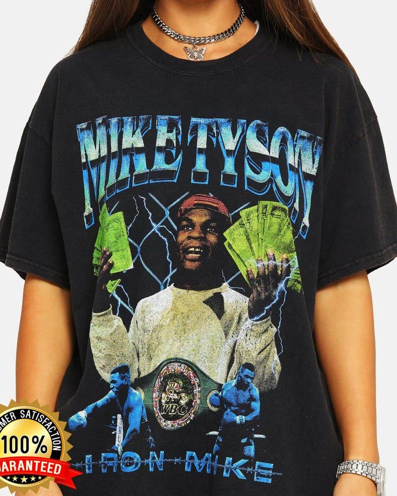 Iron Mike Tyson T-Shirt, Mike Tyson T Shirts, Mike Tyson Vintage Tee