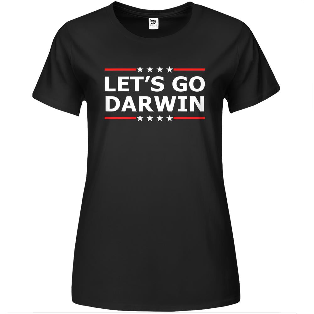 Lets Go Darwin Funny Sarcastic Women Men Let’S Go Darwin (2) Premium Womens T Shirts