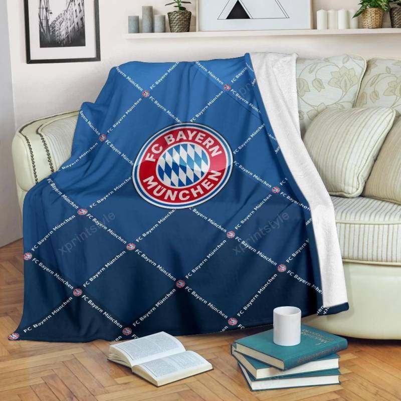 Bayern Munchen LPH Blanket For Kids And Adults Ver1 (Dark Blue)