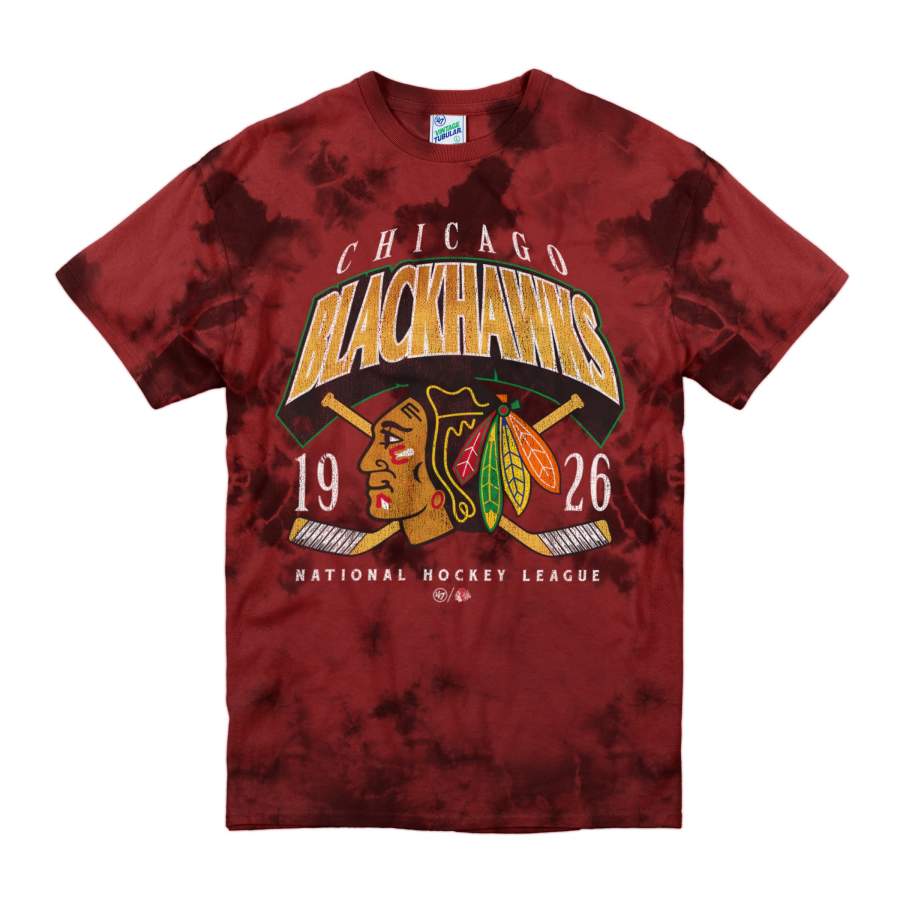 Chicago Blackhawks Power Play ’47 Vintage Tubular T-Shirt 3D All Over Print