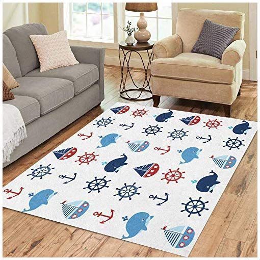 Boat And Whale Rug