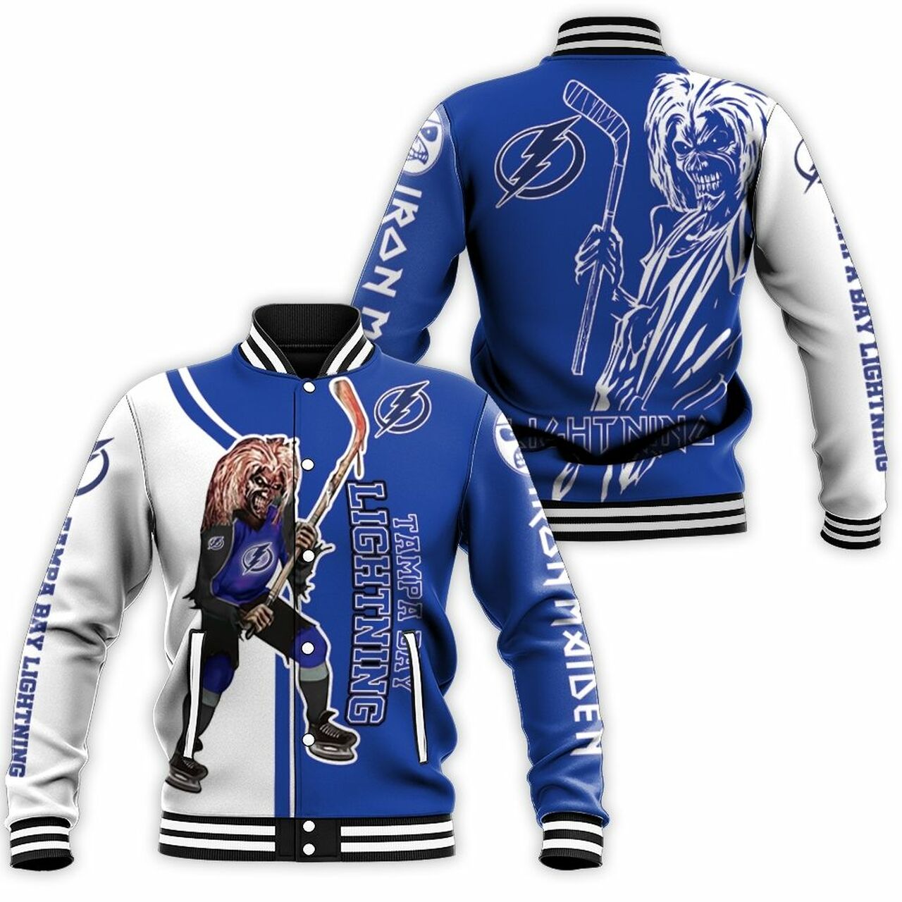 Tampa Bay Lightning Zombie For Fans Baseball Jacket