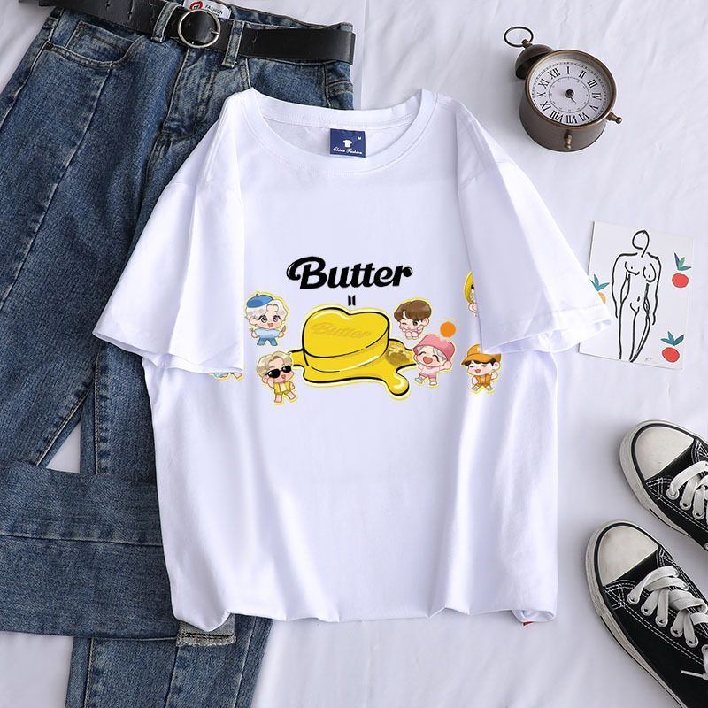 Butter Cute Loose Candy Color T-Shirt