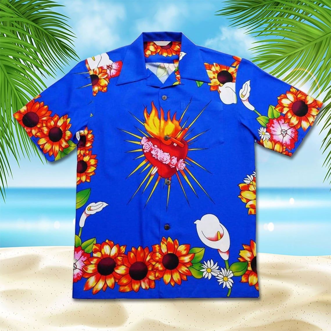 Romeo And Juliet Flower Heart Hawaii Shirt Ha340