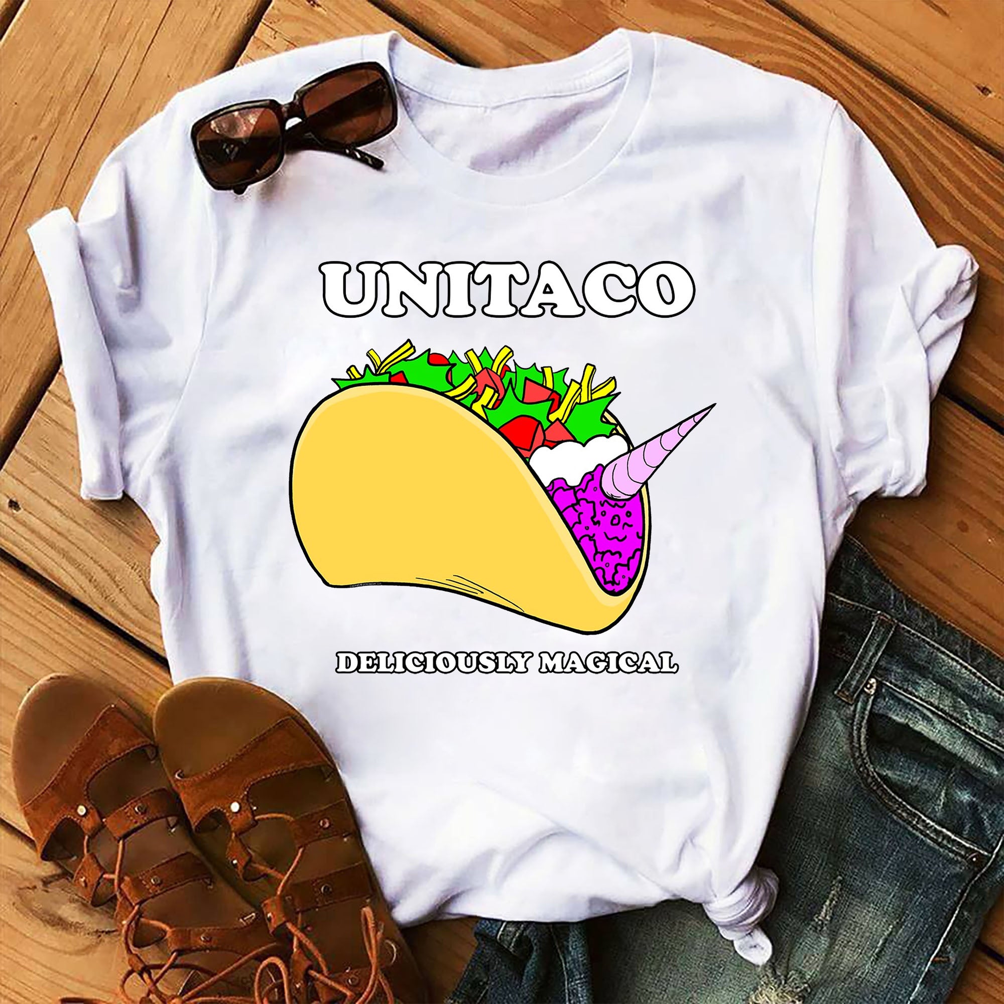 Unitaco Tacos Unicorn  For Deliciously Magical Gift Graphic Unisex T Shirt, Sweatshirt, Hoodie Size S – 5XL