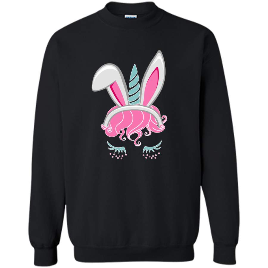 Bunnicorn Unicorn Bunny Easter Shirt for Rabbit lovers Printed Crewneck Pullover Sweatshirt 8 oz