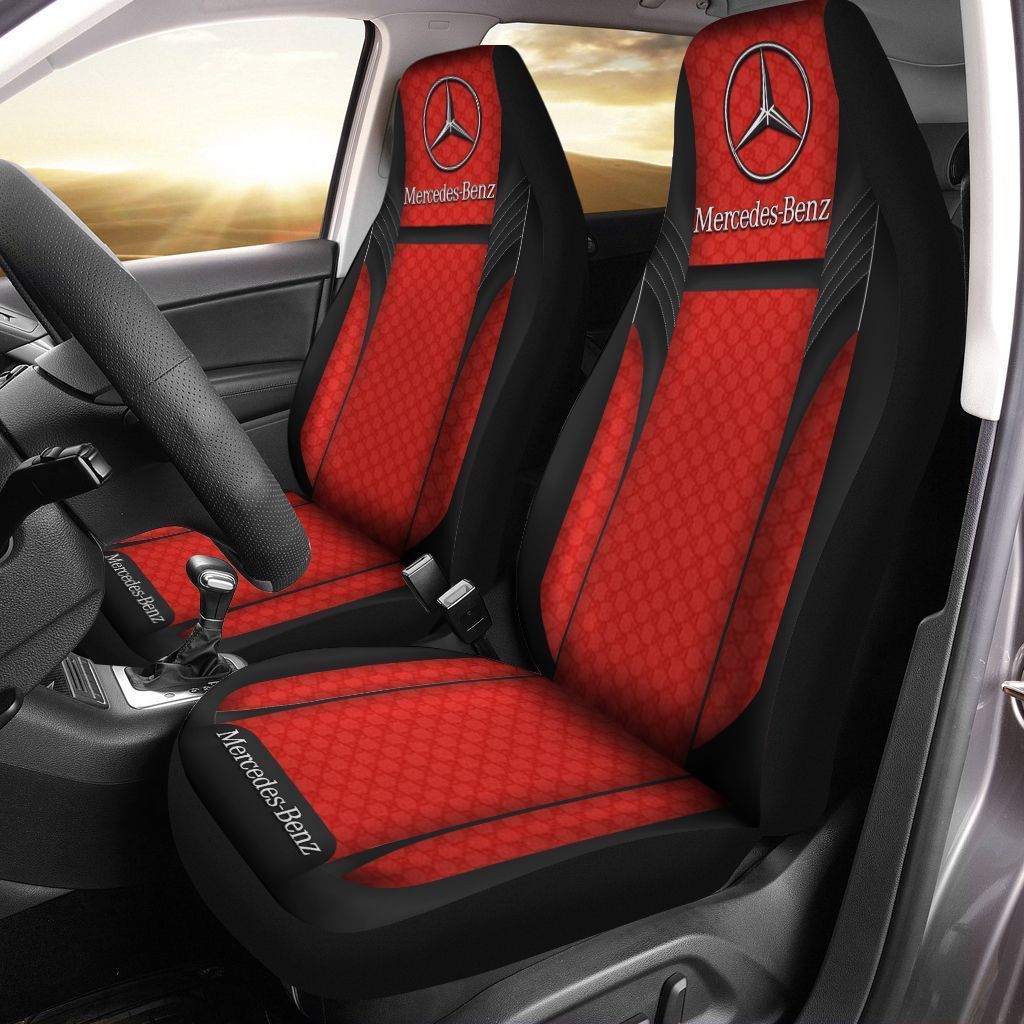 Mercedes-Benz  Car Seat Cover (Set Of 2) Ver 1 (Red)