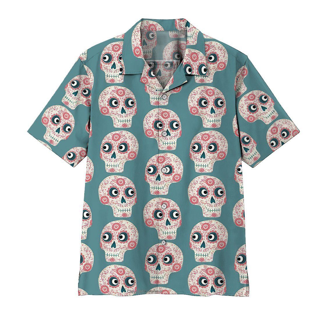 Gearhumans Mexican Skull Hawaiian Shirt Ha52543