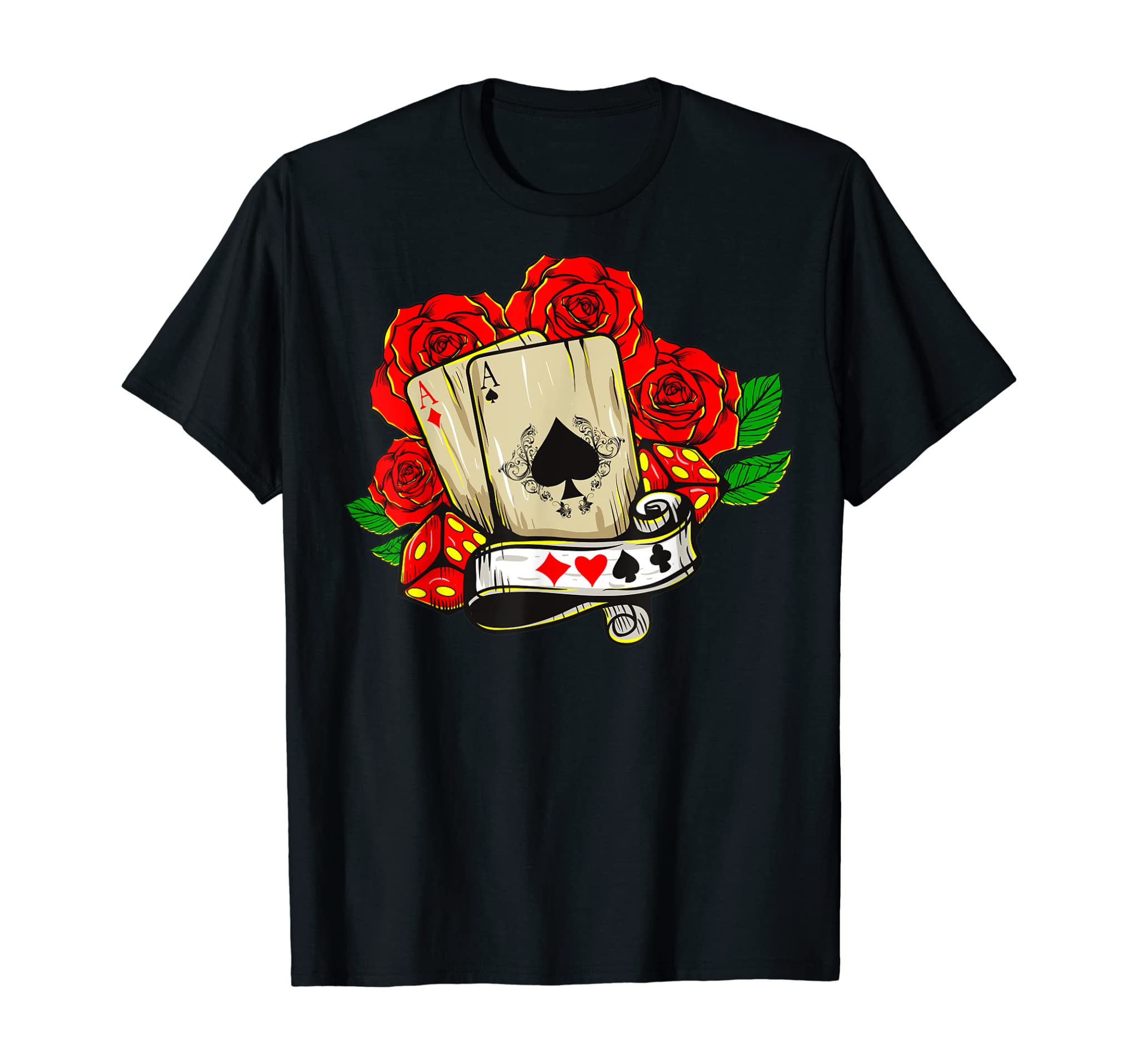 Ace of Spades Ace of Hearts Poker T-Shirt