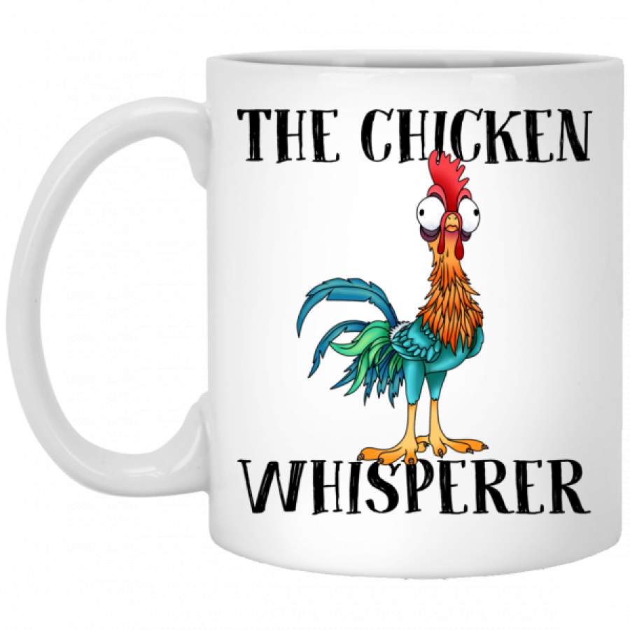 The Chicken Whisperer Coffee Mugs Funny Moana chicken Hei Hei