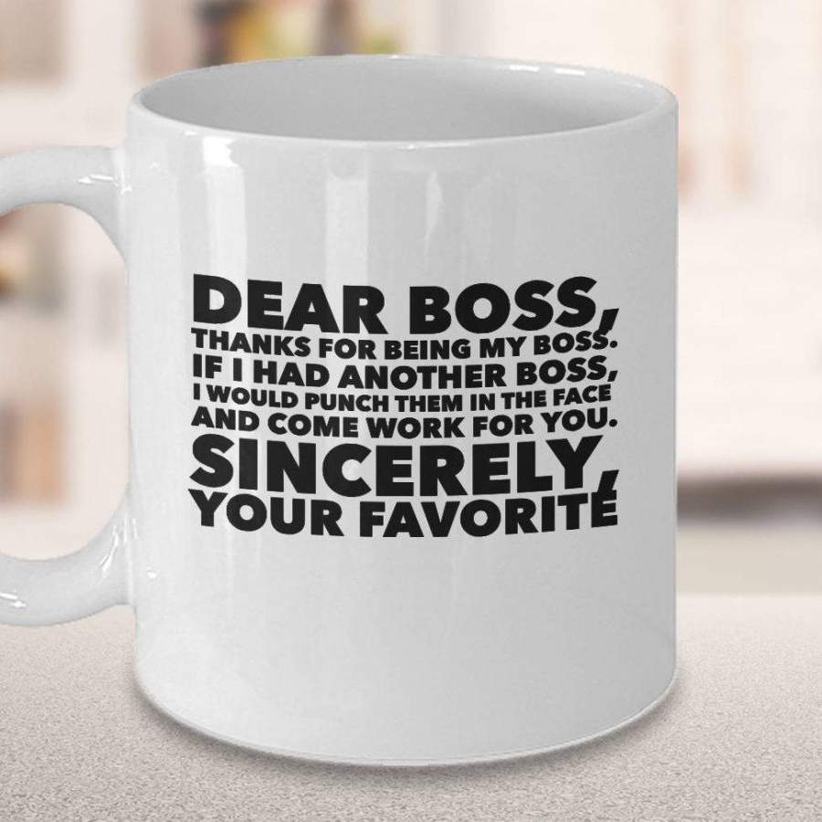 Funny National Boss Day Thanks Boss Coffee Mug