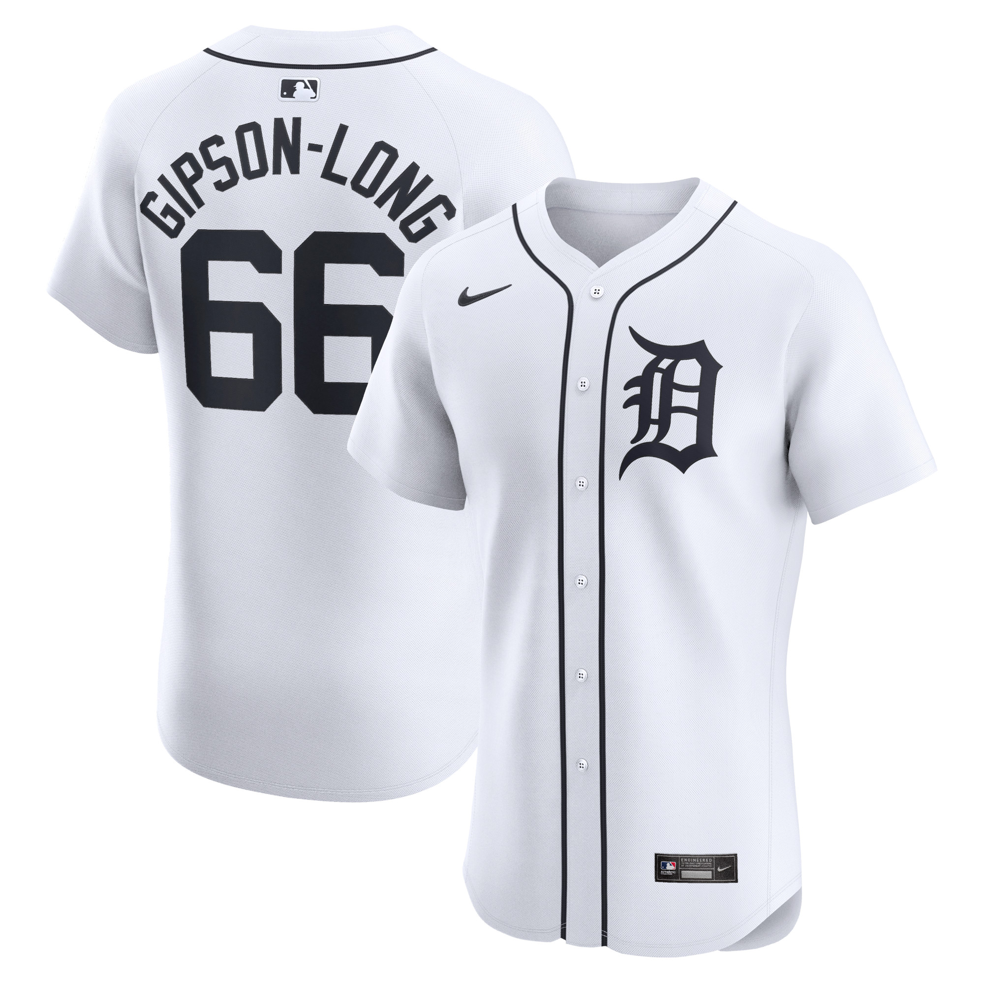 Sawyer Gipson-Long Detroit Tigers Home Elite Player Jersey – White