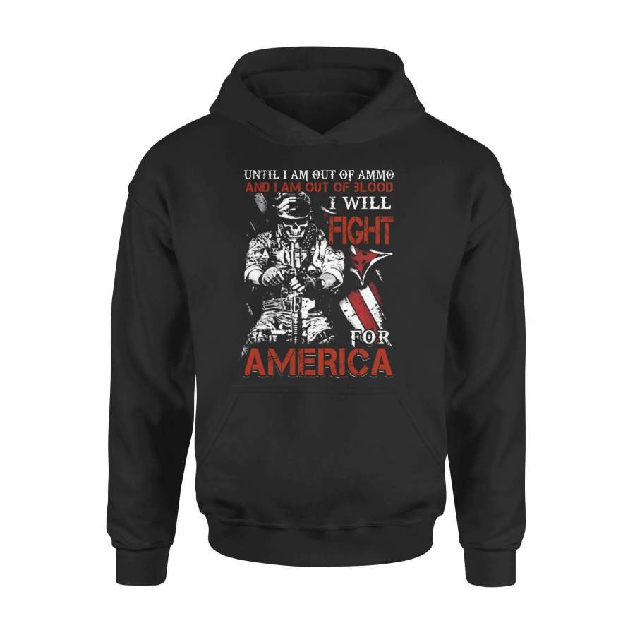 Veteran – I will fight for america – Standard Hoodie