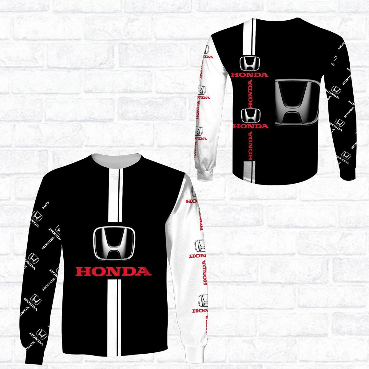 3D All Over Printed Honda Lph-Nh Shirts Ver 4 (White)