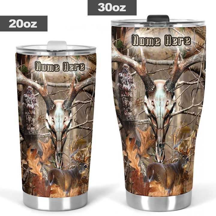 PHT262011A02SD DEER HUNTING CUSTOM NAME TUMBLER N-F QQ