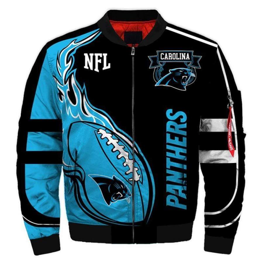 Bomber Jacket Carolina Panthers Hoodie Unisex 3D All Over Print