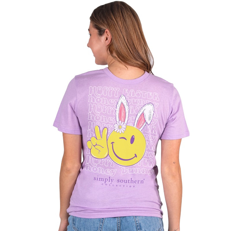 Simply Southern Happy Easter Bunny Smiley Soft T-Shirt