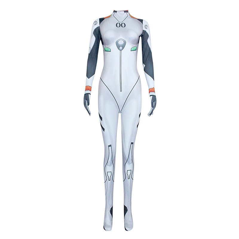 Anime Ayanami Rei Asuka Cosplay Jumpsuits Unisex Zentai Catsuit Halloween Costumes Sexy Girls Bodysuit alx