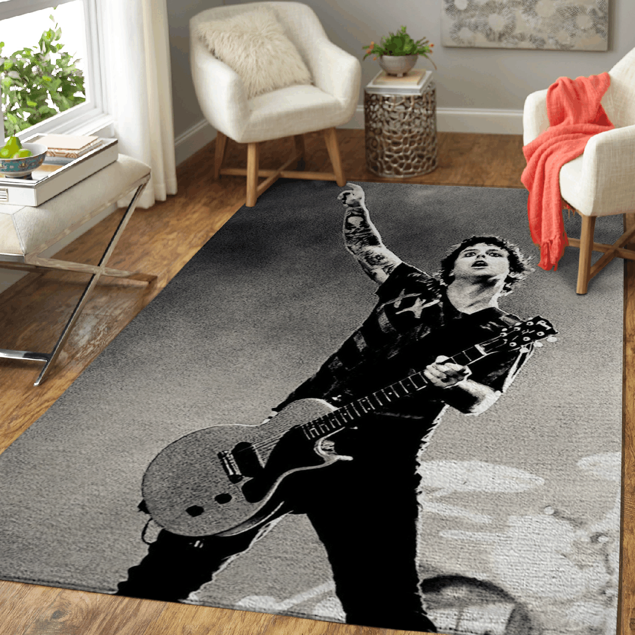 Billie Joe Armstrong live – Bwg Music Art Art For Fans Area Rug Carpet