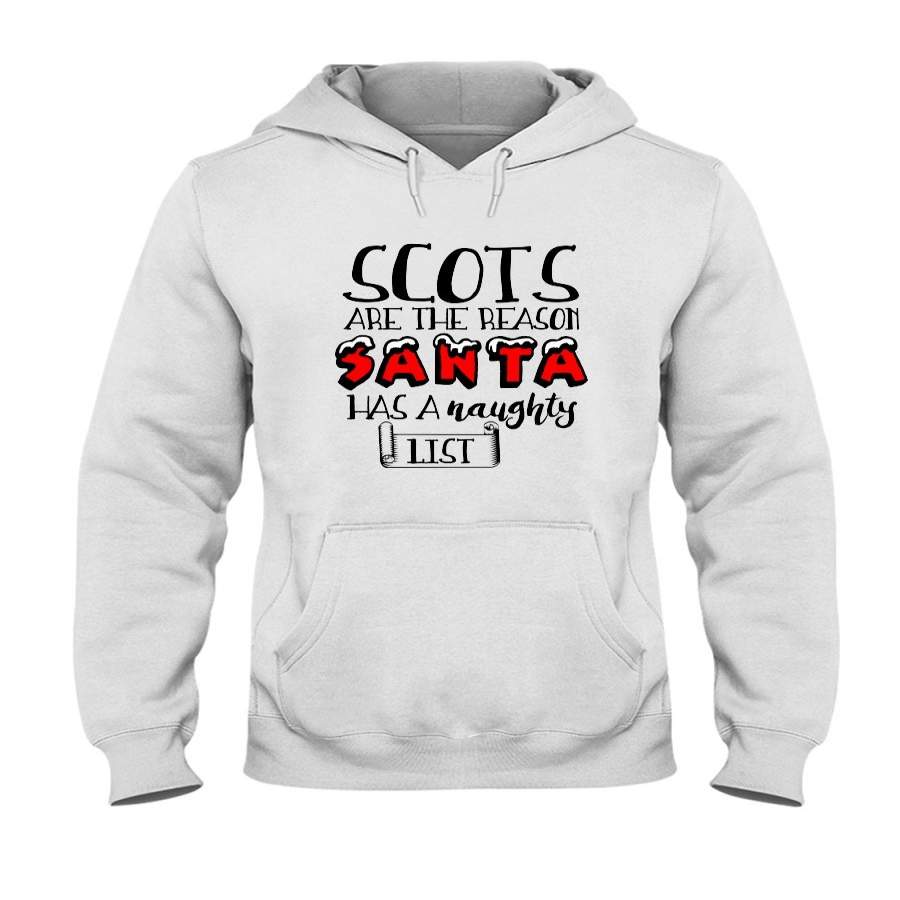 Santa Scots Naughty List Christmas Gift Hoodie