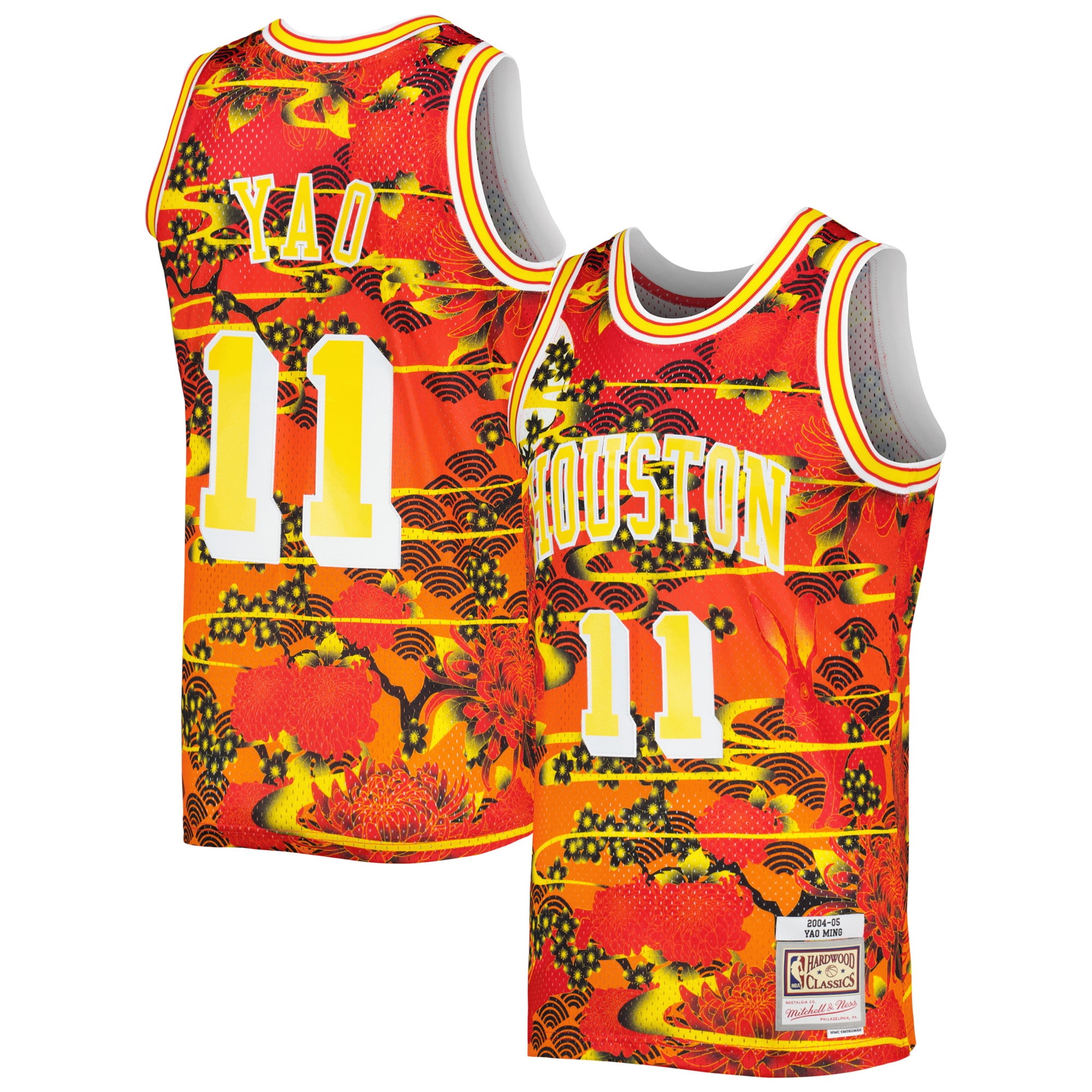 Yao Ming Houston Rockets Mitchell & Ness Hardwood Classics Lunar New Year Swingman Jersey – Red