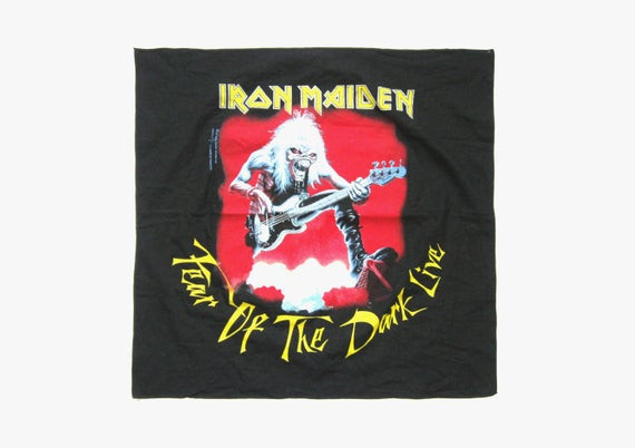 90S Iron Maiden 1993 Live Bandana Fear Of The Dark Shirt