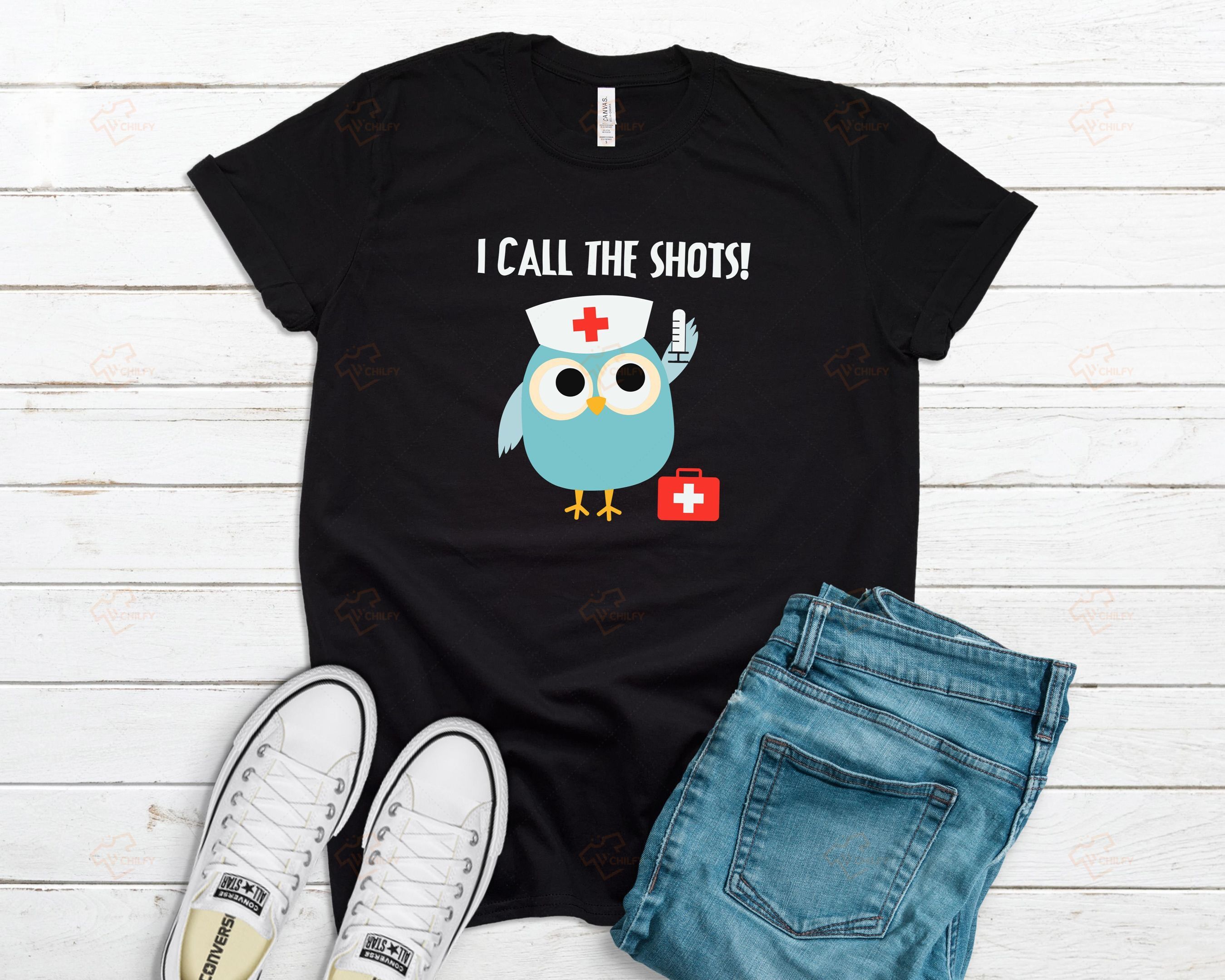 Professions Owl Nurse Shirt, Funny Nurse Shirt,  Registered Nurse Tee, Nurse Gift, RN Tee, RN Shirt