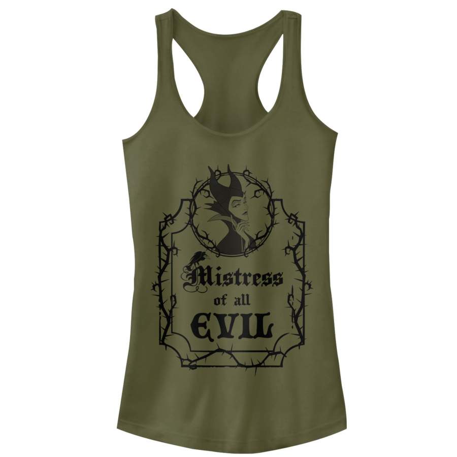 Sleeping Beauty Junior’s Evil Maleficent  Racerback Tank