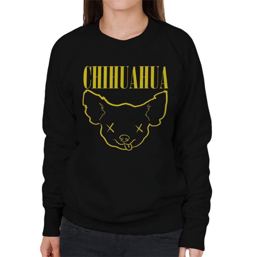 Chihuahua Nirvana Logo Women’s Sweatshirt