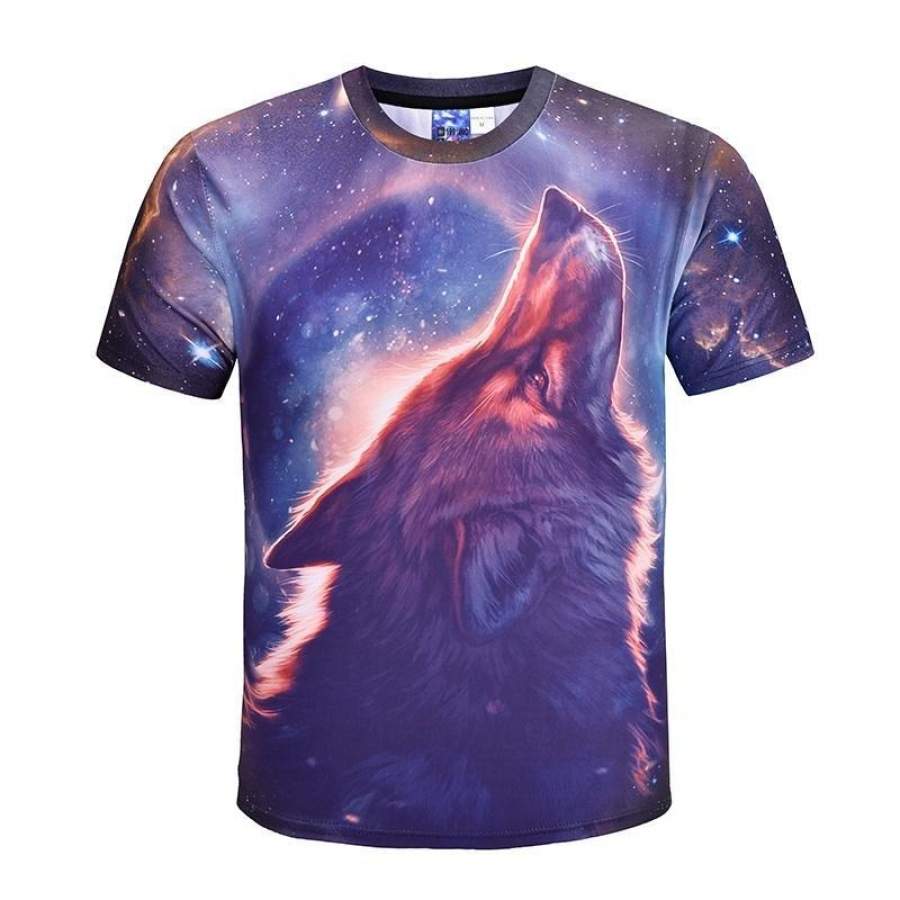 3D Men’S Fashion Wolfs Printed T-Shirt (S-5Xl)