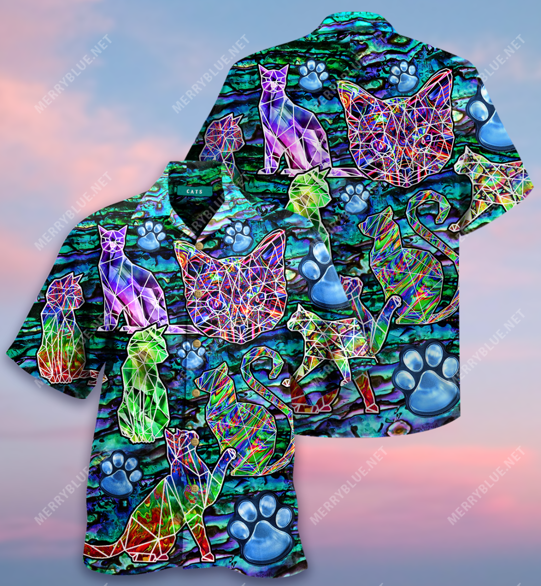 Diamond Cat Unisex Hawaii Shirt Ha70330