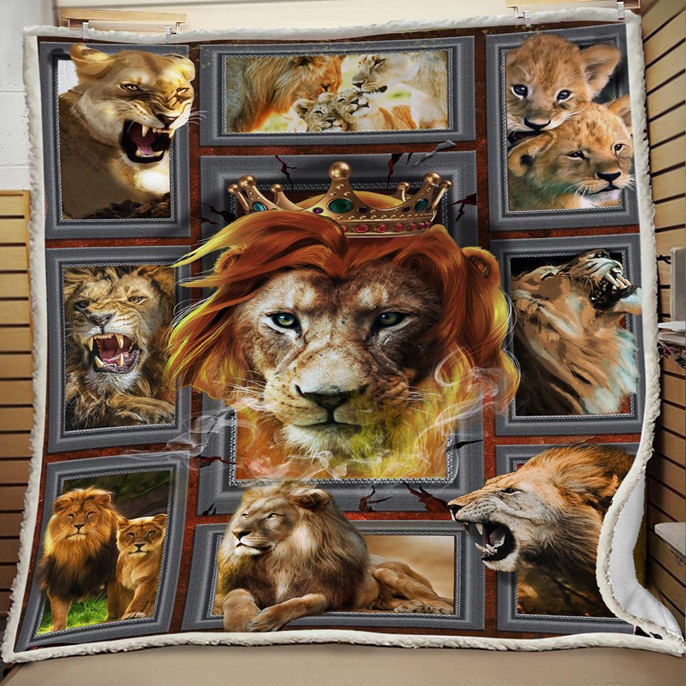 3D Huge Lion Soft Cozy Plush Fleece Blanket