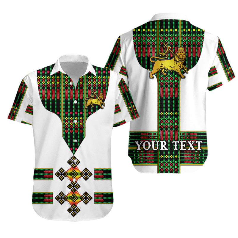 (Custom Personalised) Ethiopia Hawaiian Shirt Ethiopian Lion Of Judah Tibeb Vibes – Flag Style Lt8