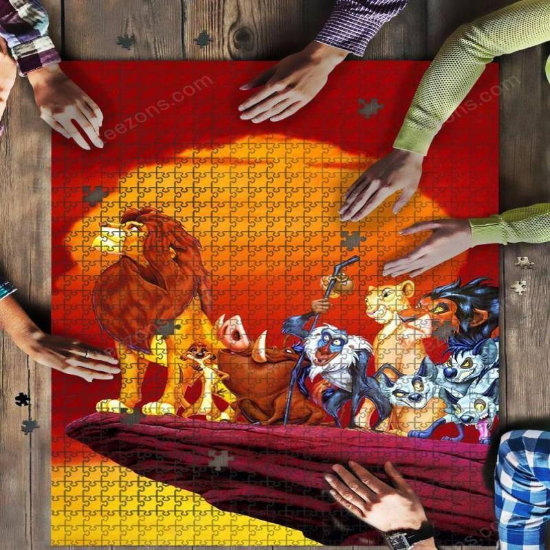 The Lion King 1994 Poster JIGSAW Mock Puzzle kid toys