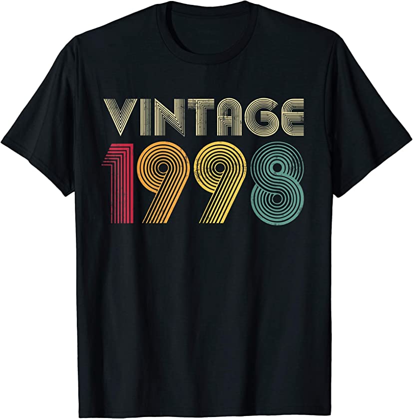 23rd Birthday Gift Vintage 1998 Classic Men Women 23 Years T-Shirt