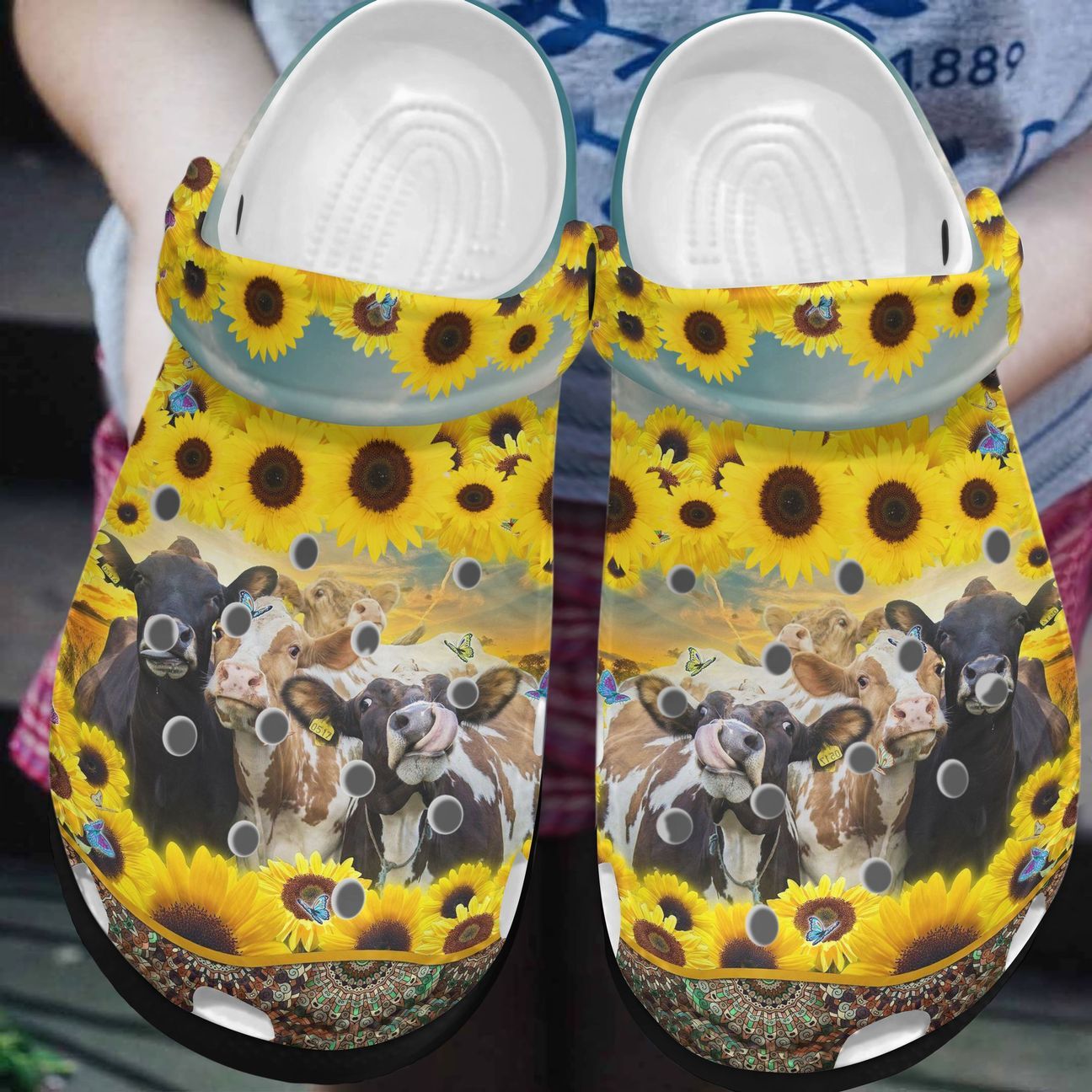 Cow Personalized Clog, Custom Name, Text, Color, Number Fashion Style For Women, Men, Kid, Print 3D Cow Farm