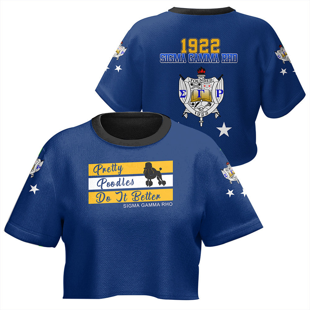 Sorority Tshirt – Sigma Gamma Rho Greek Life Croptop Tshirt