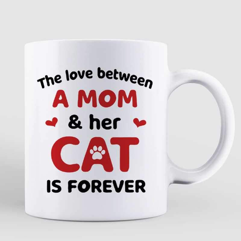 The Love Between Mom Cats Personalized Mug