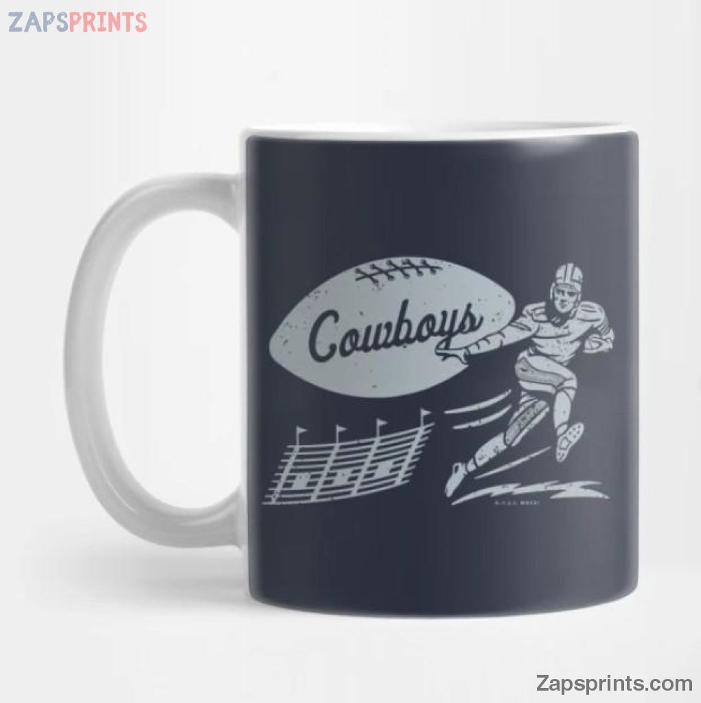 Dallas Cowboys Silver Cowboys Coffee Mug Gift For Fan Football Lovers