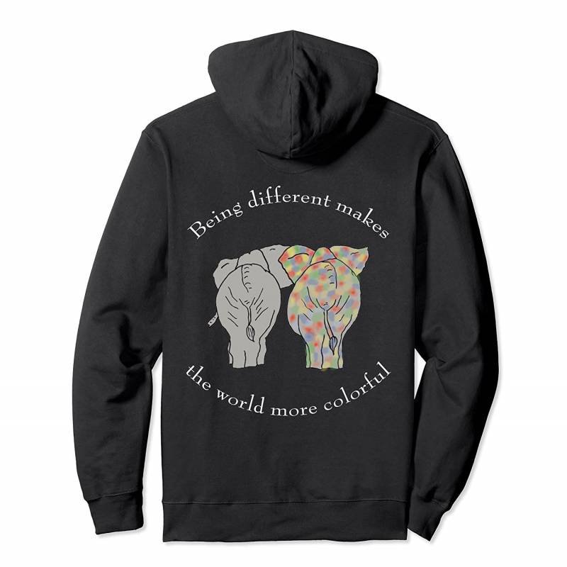 Autism Elephant Pullover Hoodie, T Shirt, Sweatshirt